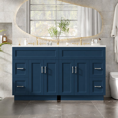 Double Bathroom Vanity with Top