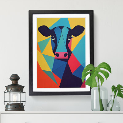 Cow Hypreprism - Single Picture Frame Print