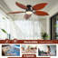 Ventilateur de plafond encastré 52 pouces Tropical