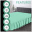 Premium Cotton Blend Plain Dyed Valance Sheet | Soft Durable and Breathable Luxury Bed Sheet for Ultimate Comfort-35991541-35991559
