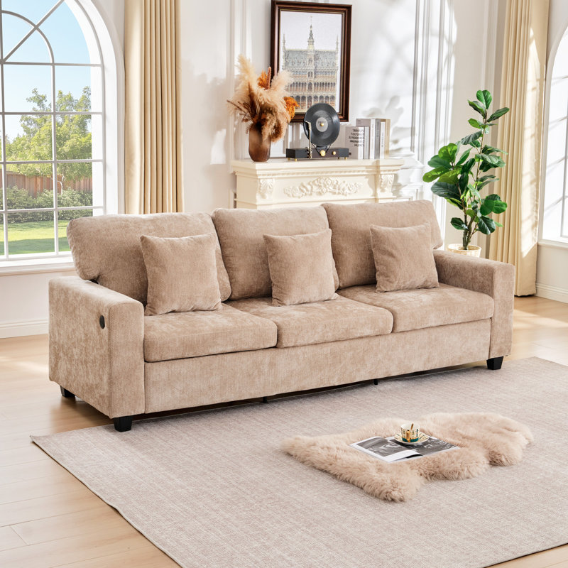 Canapé en chenille 94,49 "Comfy Cloud Couch, Brun