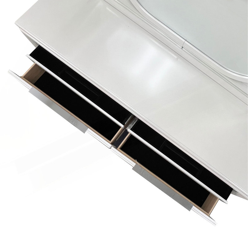 Commode Tarian, finition blanc perle