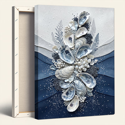 Coquille de nacre, reproduction d'art sur toile, ensemble de 1