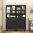 Tempered Glass Door Tall Storage Bookcase-783106964