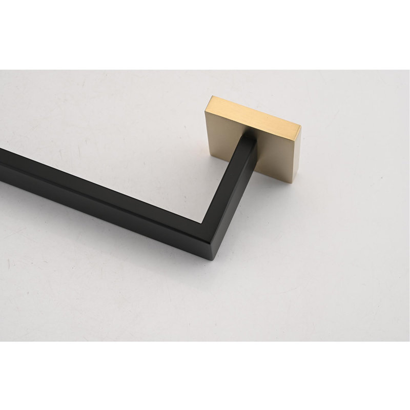 Ensemble de quincaillerie de salle de bain 8 pièces, Or / noir mat