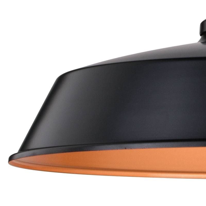 Gunnora Steel Wall Light, 15.5" H x 18" W x 19.25" D, Dark Bronze/Light Gold