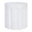 Table d'appoint d'extérieur en béton blanc