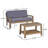 gray outdoor loveseat+coffie table