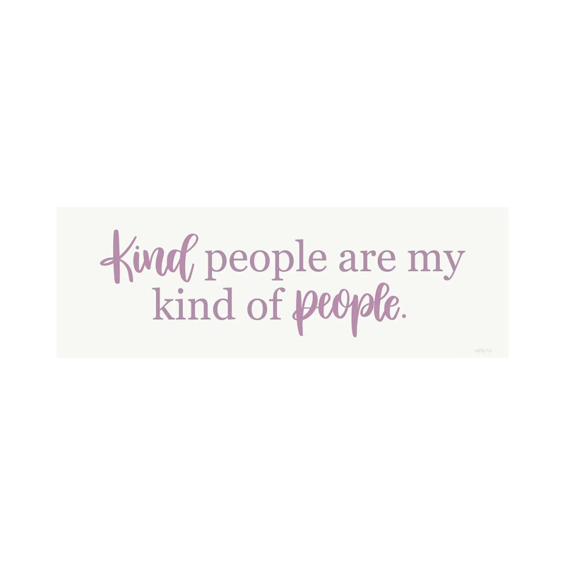 Kind People by Imperfect Dust - Wrapped Canvas Panoramic Gallery-Wrapped Canvas Giclée, 30.48 cm H x 91.44 cm W x 1.91 cm D