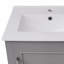 Petit meuble-lavabo moderne avec lavabo en céramique - 20 * 14,5 * 33,3 pouces, rangement spacieux, 1 porte à fermeture en douceur