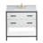 Paulita 37'' Single Bathroom Vanity with Marble Top