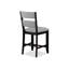 Ensemble de 2 chaises d'appoint de style campagnard à hauteur de comptoir-672426544