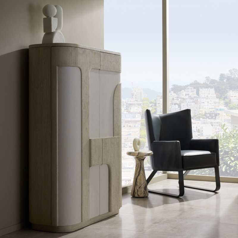 Bleu Wingback Chair