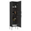Meuble d'appoint Sealy Hight en mélamine et 4 tablettes, gris mat-1950330186