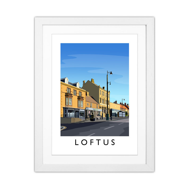 Loftus 3 Portrait by Richard O'Neill - Print, 43.5cm H x 33.5cm W x 3cm D, White Framed