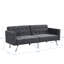 Canapé en lin respirant gris foncé pour un lit convertible décontracté Modern Homes-222980505