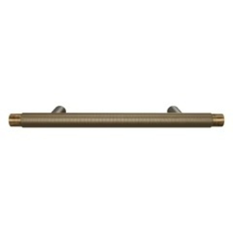 KEPLER Knurled T-Bar Pull, Antique Brass, 3 7/9"