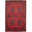 Tapis unique en laine noué à la main style Esari des années 2010 de 6 pi 5 po x 9 pi 9 po rouge Quay