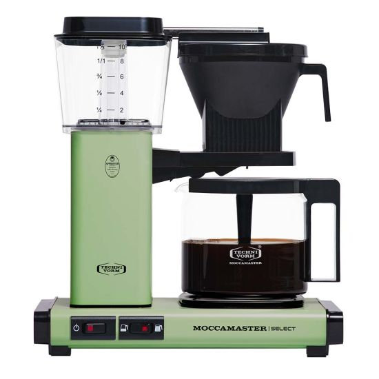 Moccamaster KBG Select Filter Coffee Machine - Aluminium - Green - Image 3