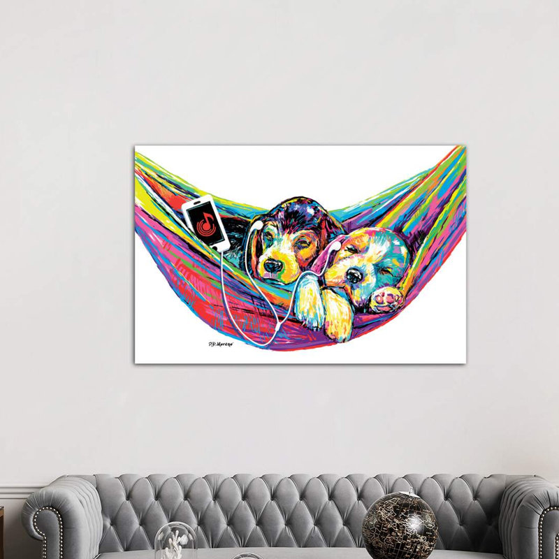 Couple Hammock by P.D. Moreno - Wrapped Canvas Print, 152.5 cm H x 101.5 cm W