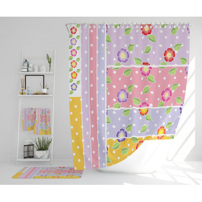 Neraj Polyester Shower Curtain Set