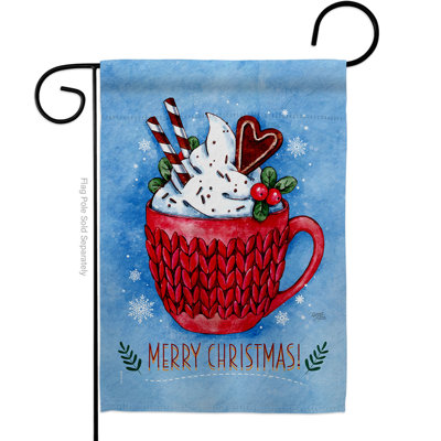 Drapeau de jardin 2 côtés en polyester 18,5 po x 13 po