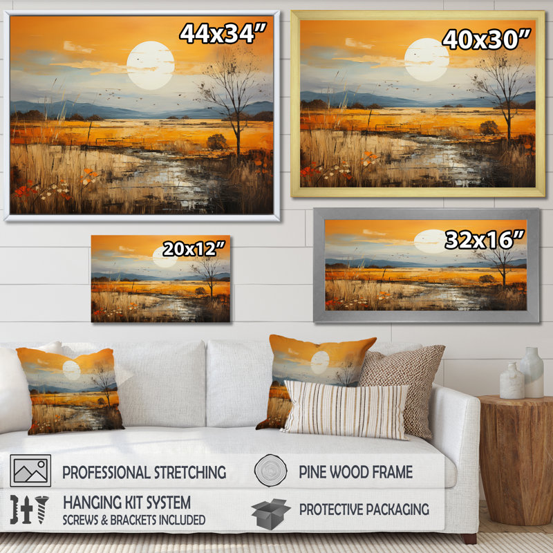 «Prairies Bliss Collage», impressions sur toile, H 24 po x l 32 po x P 1 po, Toile tendue