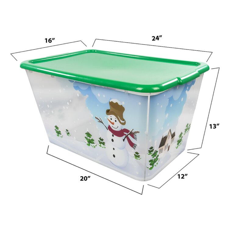  SIMPLYKLEEN 4-Pack Christmas Storage Totes with Lids