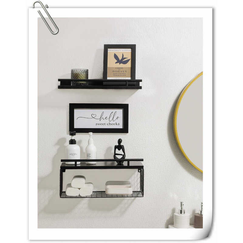 Tablette flottante en bois 2 pièces Kaashif