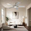 Ventilateurs de plafond 52 po avec lumières DEL et télécommande Donovon-172320109