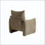Fauteuil d'appoint surdimensionné en chenille 34,3 po-129386670