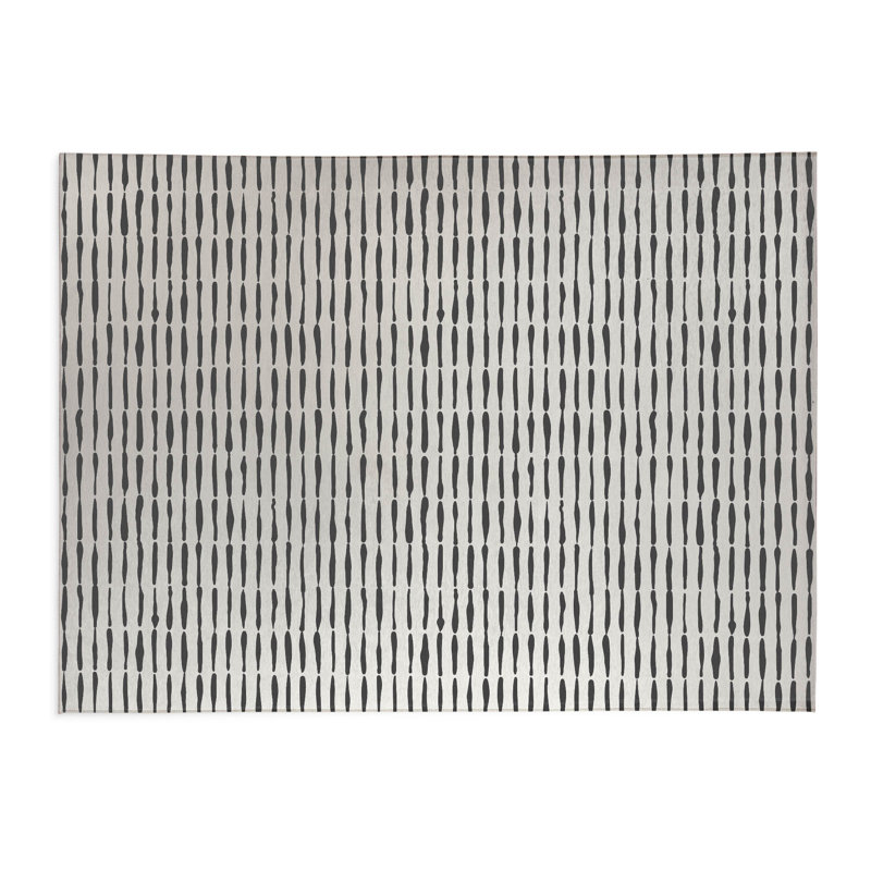 Chuck Kids Play Mat, Rectangle 60" x 84", Ivory/Charcoal