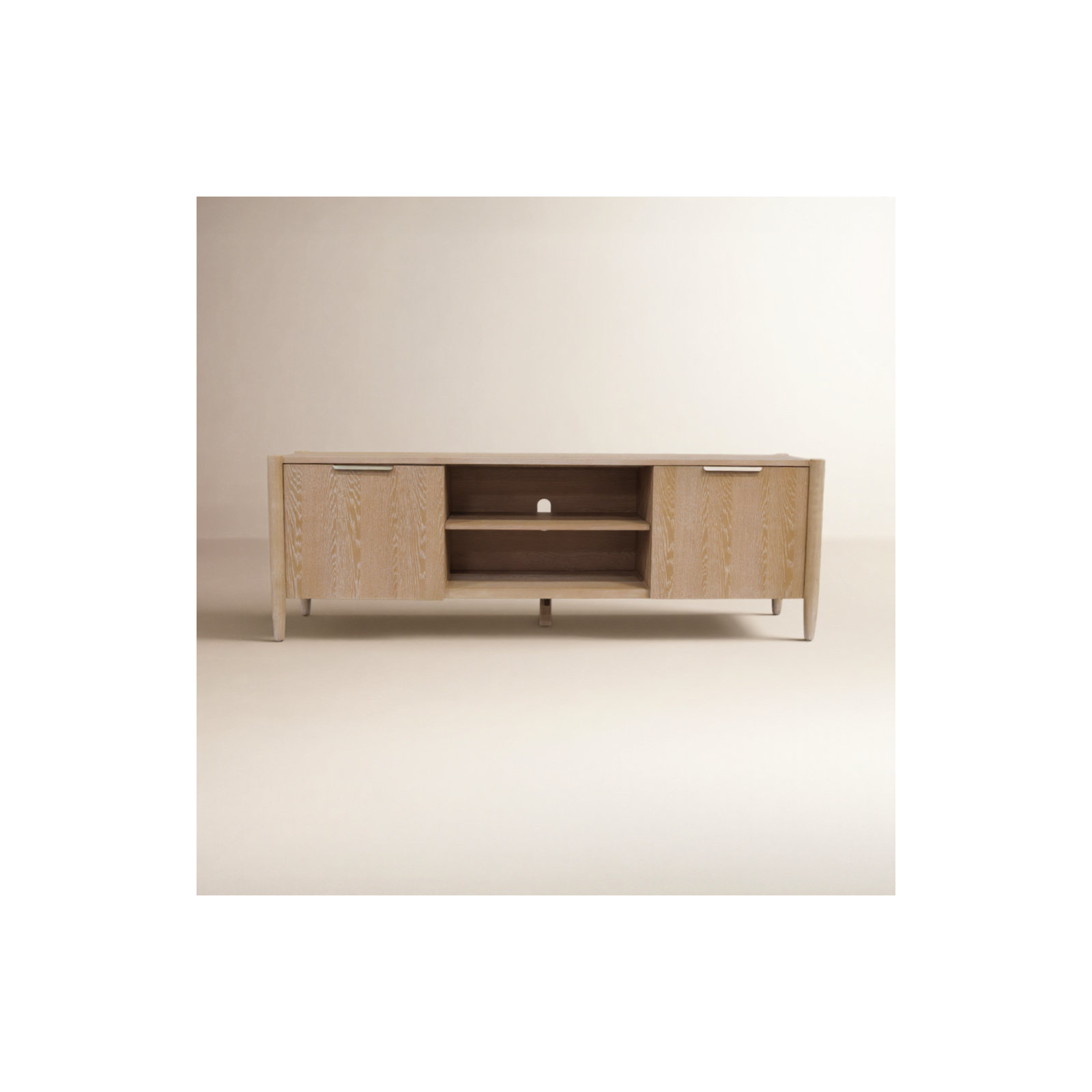 Reece 72'' Media Console, Natural Wood
