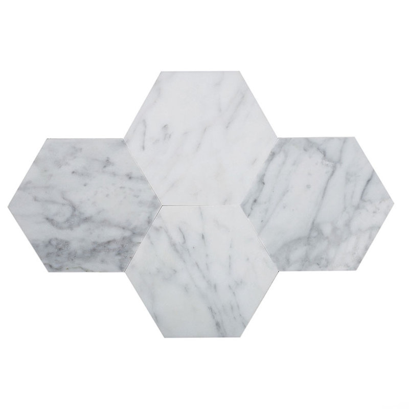 10.25" x 10.25" Marble Mosaic Wall Tile