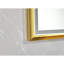48 po x 84 po Miroir de brouillard rectangulaire encadré noir - DEL à intensité variable, fixation murale X 48 po Cadre beauté