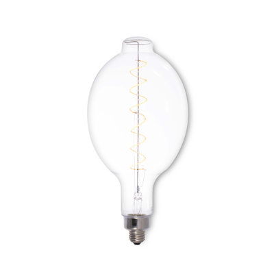 Oversized Olive Clear LED Edison Bulb, 60 Watt Equivalent, E26 Dimmable 2200K