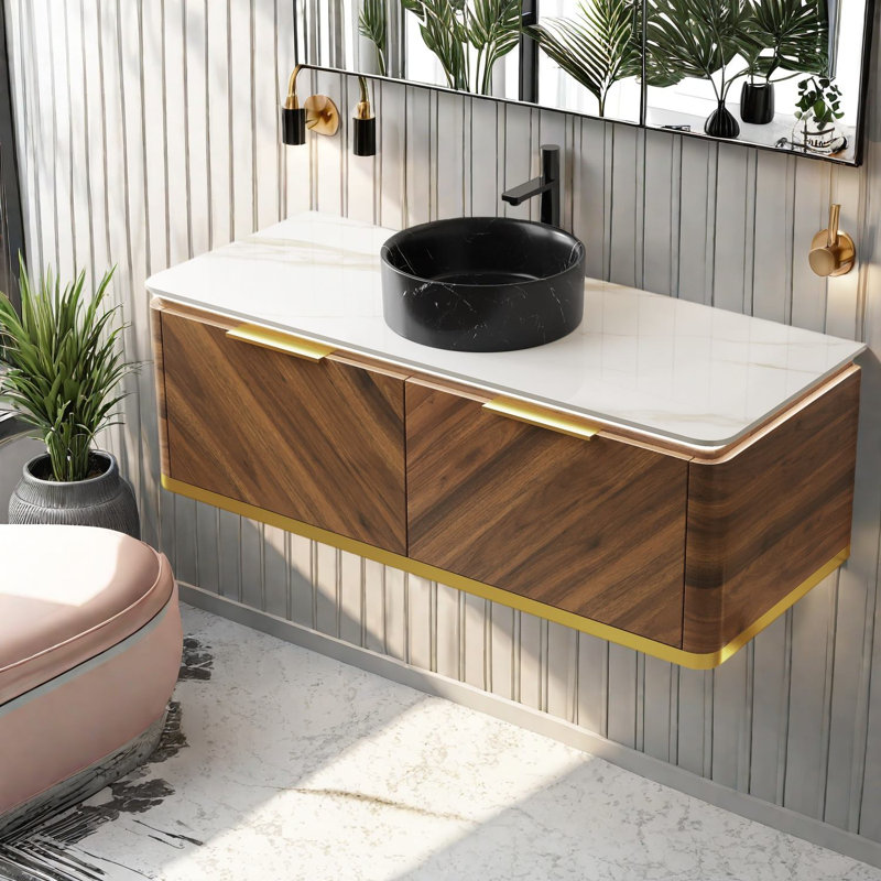 Meuble-lavabo et lavabo flottant 48 po Modern