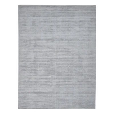 Tapis argenté tissé à la main Willilams