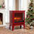 Electric Fireplace Stove Heater with Panoramic 3D Flame Effect and Dual Heat Settings-1553790261