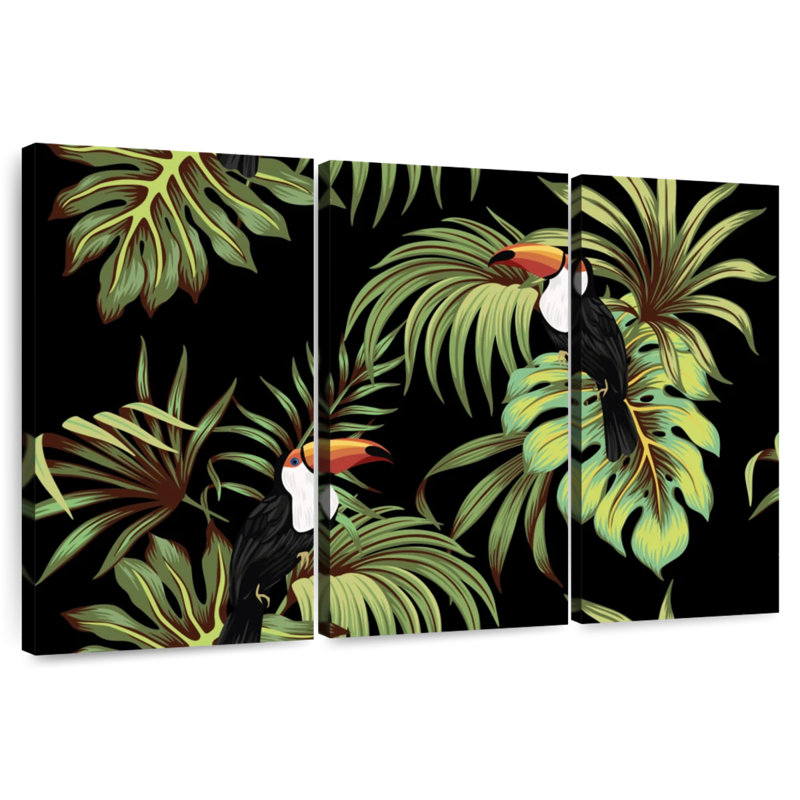 Vintage Toucan, 32" H x 50" W