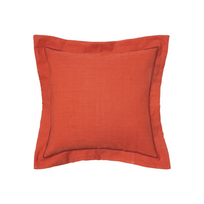 Cornsilk Flange Throw Pillow