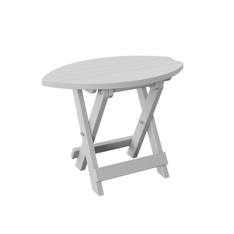  Table de bout pliante Surfboard, Blanc