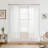 Semi Sheer Scalloped Edge Linen Coastal Beach Window Curtains for Living Room Bedroom 2 Panels Rod Pocket-1854734671-1869890795
