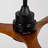 New Model 42 Inch Ceiling Fans With Lights And 3 Solide Wood Blades-1492234851