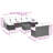 Vidaxl Garden Sofa Set Black