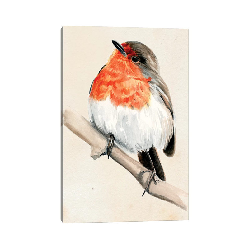 Little Bird On Branch IV by Jennifer Paxton Parker - Wrapped Canvas Painting, 101.6 cm H x 66.04 cm W x 1.91 cm D