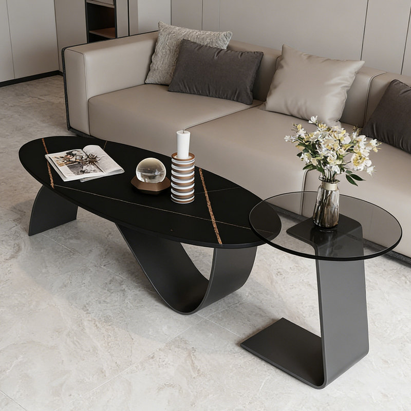 Arnav, Noir / or, H 15,74 po x L 51,18 po x l 27,55 po
