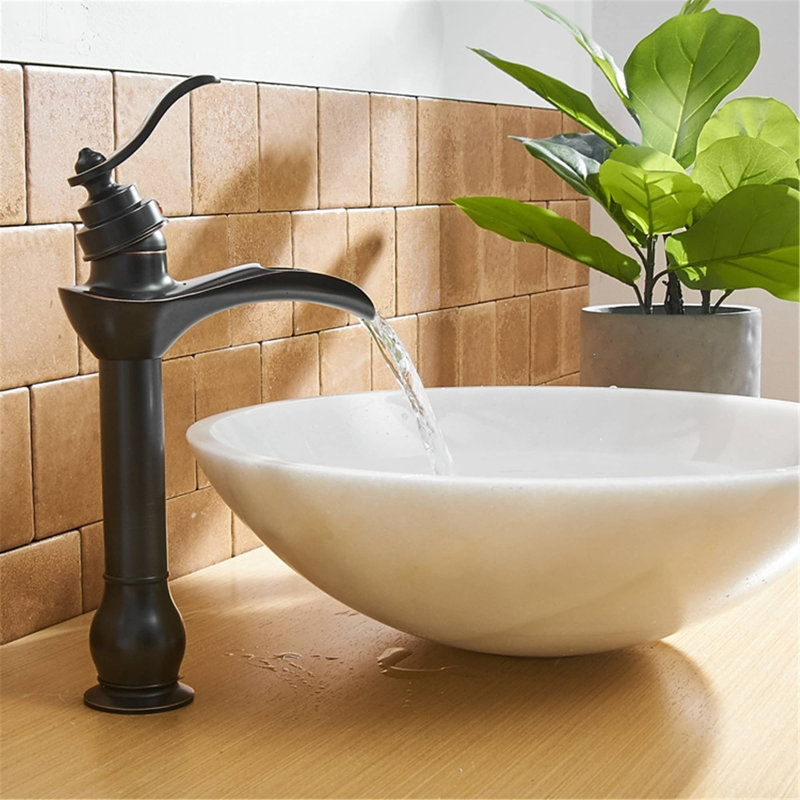 Vessel Sink Faucet Single-handle Bathroom Faucet with Drain Assembly, Oil Rubbed Bronze