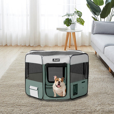Panel Fabric Exercise Pen With Door