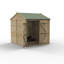 Beckwood 7 ft. 5 in. W x 6 ft. 12 in. D Solid Wood Apex Garden Shed